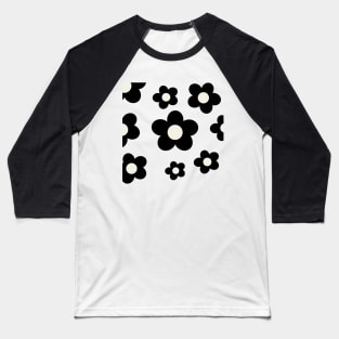 black and white Magnolia Baseball T-Shirt